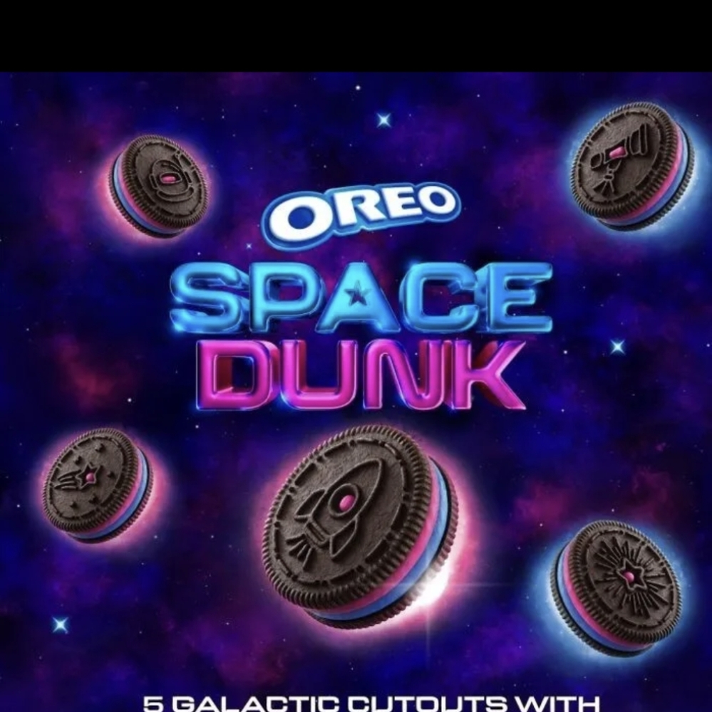 OREO Space Dunk Chocolate Cookies Popping Candy Cosmic Crème Limited Edition